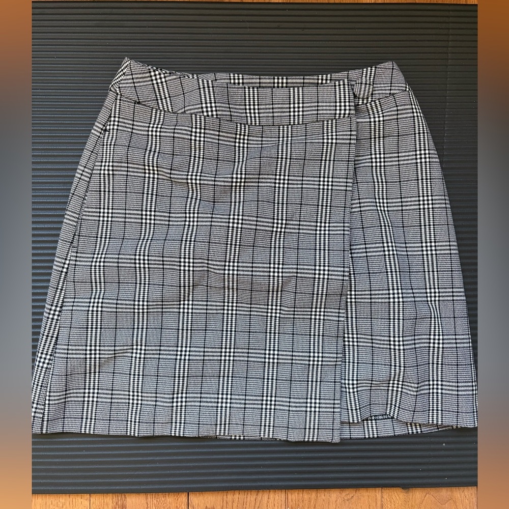 A New Day Plaid Wrap Skirt
